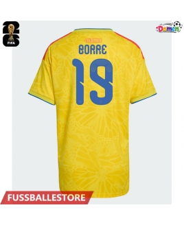 Günstige Kolumbien Rafael Santos Borre #19 Heimtrikot Damen WM 2026 Kurzarm